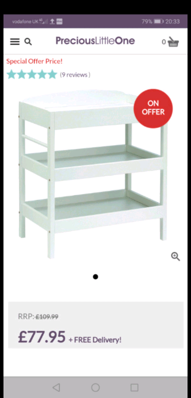 east coast baby changing unit